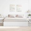 vidaXL Bed Frame without Mattress White 180x200 cm Super King Super King Size