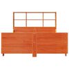 vidaXL Bookcase Bed without Mattress Wax Brown 160x200 cm Solid Wood