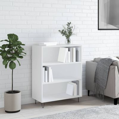 vidaXL Bookcase White 69.5x32.5x90 cm Engineered Wood