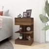 vidaXL Bedside Cabinet Brown Oak 40x35x65 cm Engineered Wood