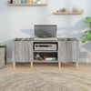 vidaXL Record Cabinet Grey Sonoma 121x38x48 cm Engineered Wood