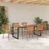 vidaXL Garden Dining Set 7 pcs Grey Solid Acacia Wood