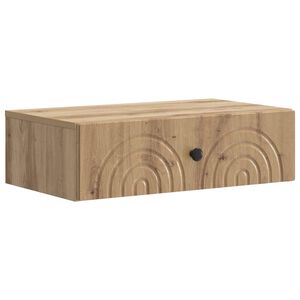 vidaXL Wall-Mounted Side Table 59 x 34.5 x 17 cm Engineered Wood