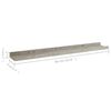 vidaXL Wall Shelves 4 pcs Concrete Grey 60x9x3 cm