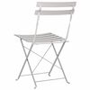 vidaXL Garden Folding Chair Folding 2 pcs Beige 42 x 46 x 82cm Metal