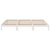 vidaXL Family Bed Frame No Mattress White 270x200 cm Solid Wood Pine