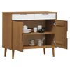 vidaXL Sideboard MOLDE Brown 90x40x80 cm Solid Wood Pine