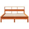 vidaXL Bed Frame without Mattress Wax Brown 140x190 cm Solid Wood Pine