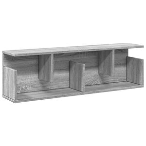 vidaXL Wall Cabinet 100x20x30 cm Grey Sonoma Engineered Wood