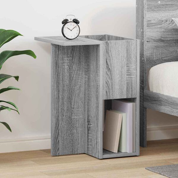 vidaXL End Table Grey Sonoma 35 x 40 x 55 cm Engineered Wood