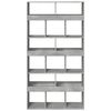 vidaXL Bookcase Concrete Grey 100x33x187.5 cm Engineered Wood