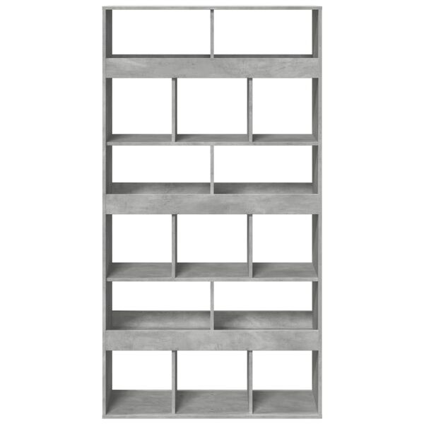 vidaXL Bookcase Concrete Grey 100x33x187.5 cm Engineered Wood