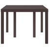 vidaXL Garden Dining Table Brown 150 x 100 x 73 cm Poly Rattan