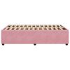 vidaXL Bed Frame without Mattress Pink 120x190 cm Small Double Velvet