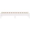 vidaXL Bed Frame without Mattress White 100x200 cm Solid Wood Pine