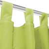 vidaXL Micro-Satin Curtains 2 pcs with Loops 140x245 cm Green