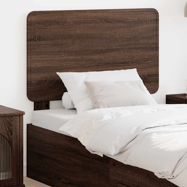 vidaXL Headboard with Headboard Brown Oak 75 cm Engineered wood