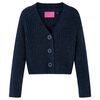 vidaXL Kids'Cardigan Knitted Navy 140