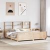 vidaXL Bookcase Bed without Mattress 200x200 cm Solid Wood