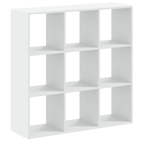 vidaXL Bookcase White 102x32x102 cm Engineered Wood