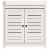 vidaXL Potting Table with Shelves White 82.5x50x86.5 cm Solid Wood Pine
