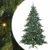 vidaXL Artificial Hinged Christmas Tree Green 180 cm PVC and Steel