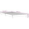 vidaXL Bed Frame without Mattress Smoked Oak 90x190 cm Single Engineered Wood