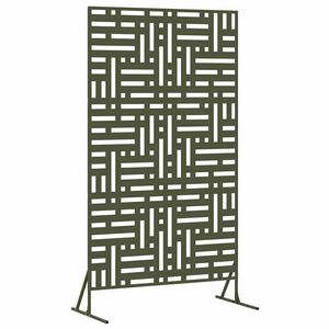 vidaXL Privacy Screen Olive 100 x 50 x 180 cm Steel