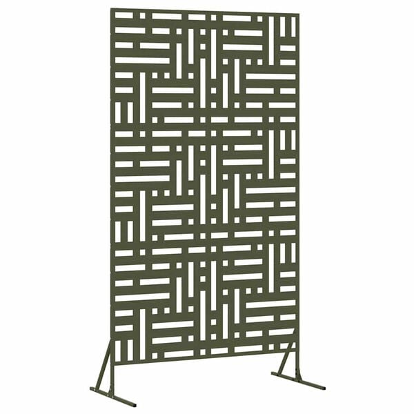vidaXL Privacy Screen Olive 100 x 50 x 180 cm Steel