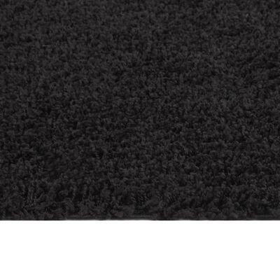 vidaXL Shaggy Rug High Pile Black 200x290 cm