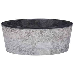 vidaXL Sink Black &Oslash;40x15 cm Marble