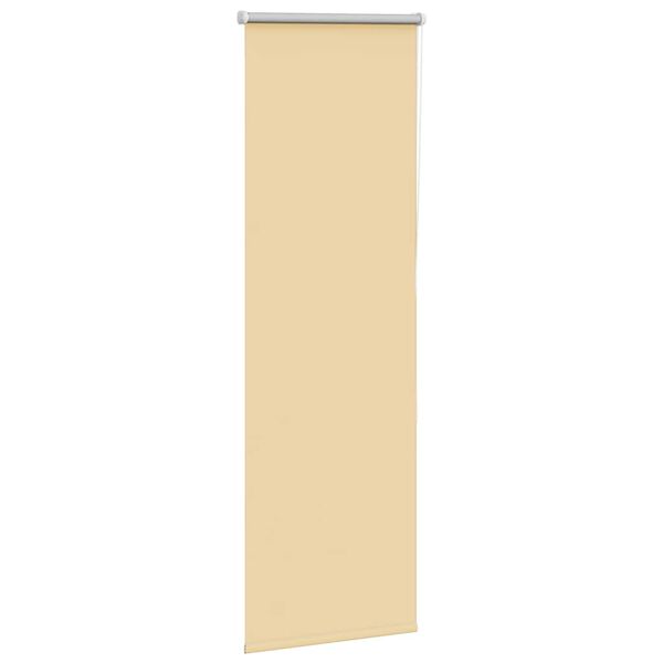 vidaXL Roller Blind Blackout Beige 55x130 cm Fabric Width 50.7 cm Polyester