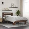 vidaXL Bed Frame without Mattress Brown Oak 100x200 cm