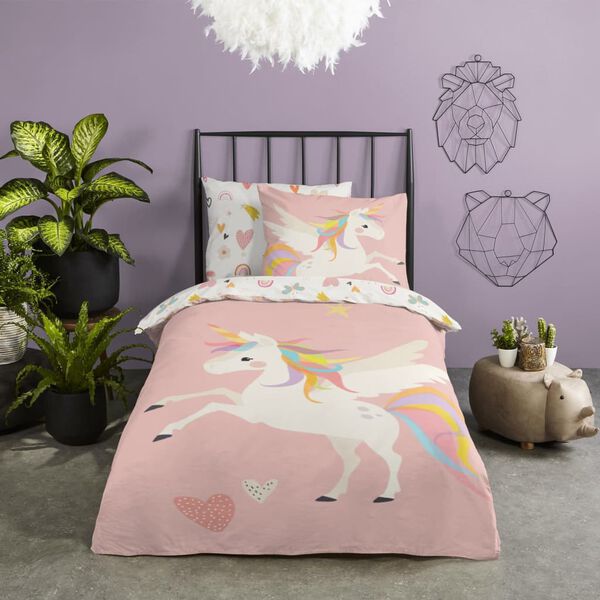 Good Morning Kids Duvet Cover Unicorn 140x200/220 cm