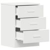 vidaXL Bedside Cabinets 2 pcs White 38x35x56 cm Engineered Wood