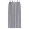 vidaXL Blackout Curtains with Rings 2 pcs Light Grey 245 x 140 cm