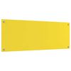 vidaXL Kitchen Backsplash 2 pcs Yellow 110 x 40 cm Tempered Glass
