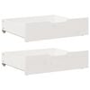 vidaXL Under-Bed Drawers 2 pcs White 75x55x17 cm Solid Wood Pine