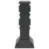vidaXL Outdoor Socket Column 4-Way Black and Green 16x16x39.5 cm
