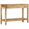 vidaXL Console Table with 2 Drawers 110x35x75 cm Solid Wood Mango