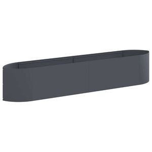 vidaXL Raised Garden Bed Anthracite 220 x 40x 40 cm Steel