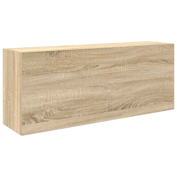 vidaXL Bathroom Wall Cabinet Sonoma Oak 100x25x40 cm Engineered Wood