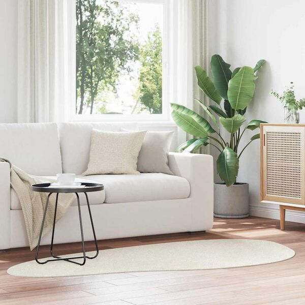 vidaXL Carpet Folding HUARTE Cream 100 x 200 cm Polyester