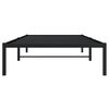 vidaXL Metal Bed Frame without Mattress Black 100x200cm