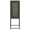 vidaXL Sideboard Olive Green 36x39x107 cm Cold-rolled Steel