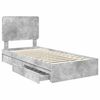 vidaXL Storage Bed Concrete Grey 75 x 190 cm Engineered Wood