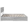 vidaXL Bed Frame with Drawer with Headboard Manual Engineered Wood