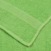 vidaXL Hand Towels "FROGN" 10 pcs Apple Green 50x100 cm 360 gsm