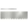 vidaXL Lawn Edging 10 pcs 100 x 0.05 x 30 cm Galvanised Steel Silver