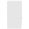 vidaXL Bedside Cabinet with 3 Drawers White 39x35x65 cm